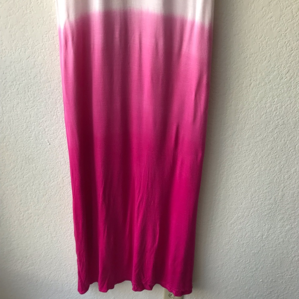 RVCA Dahomey Pink Tie Dye Ombre Maxi Dress - Picture 6 of 14